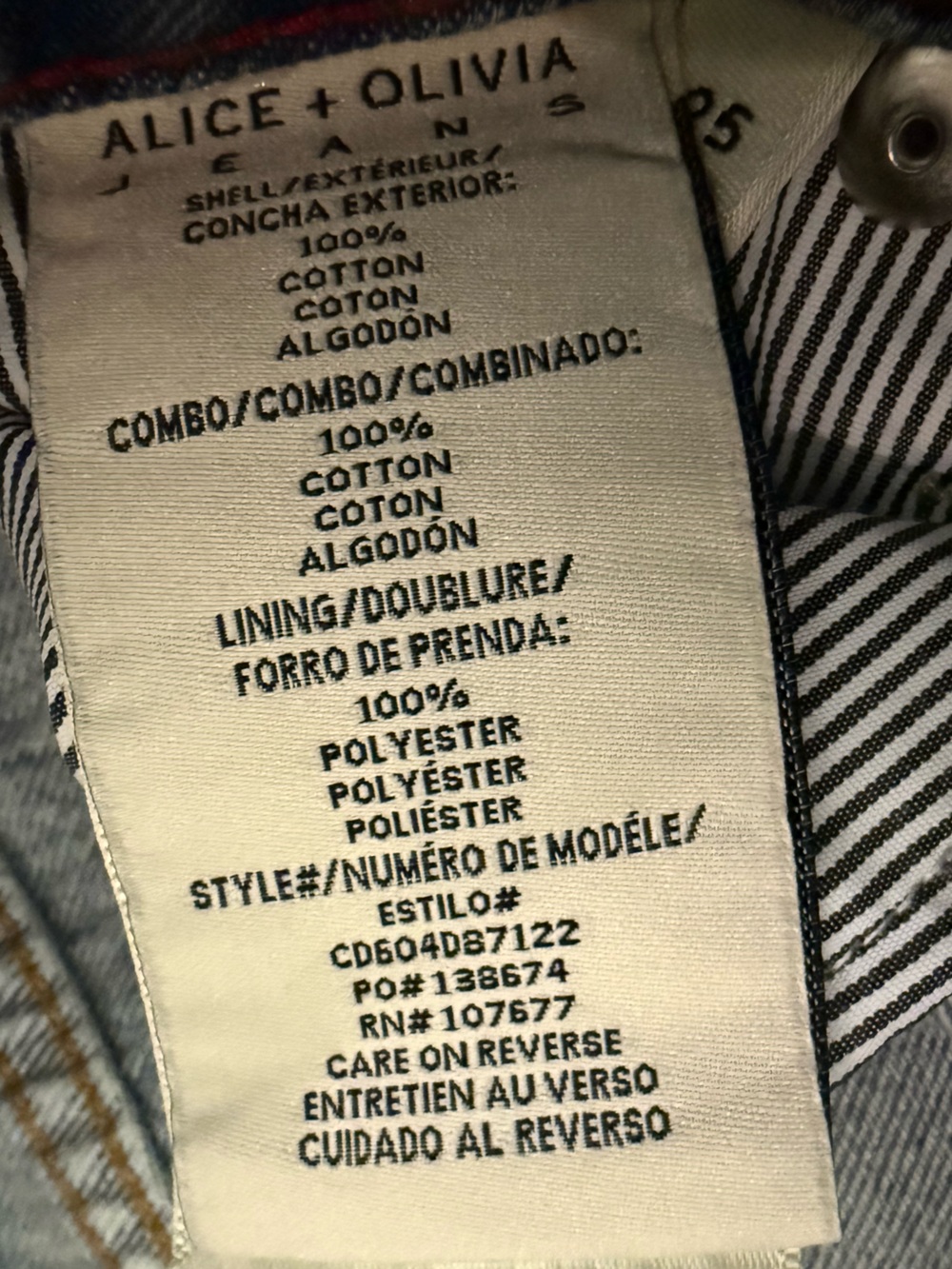 Alice & Olivia AMAZING JEAN -SIERRA VINTAGE/MULTI - Picture 11 of 11